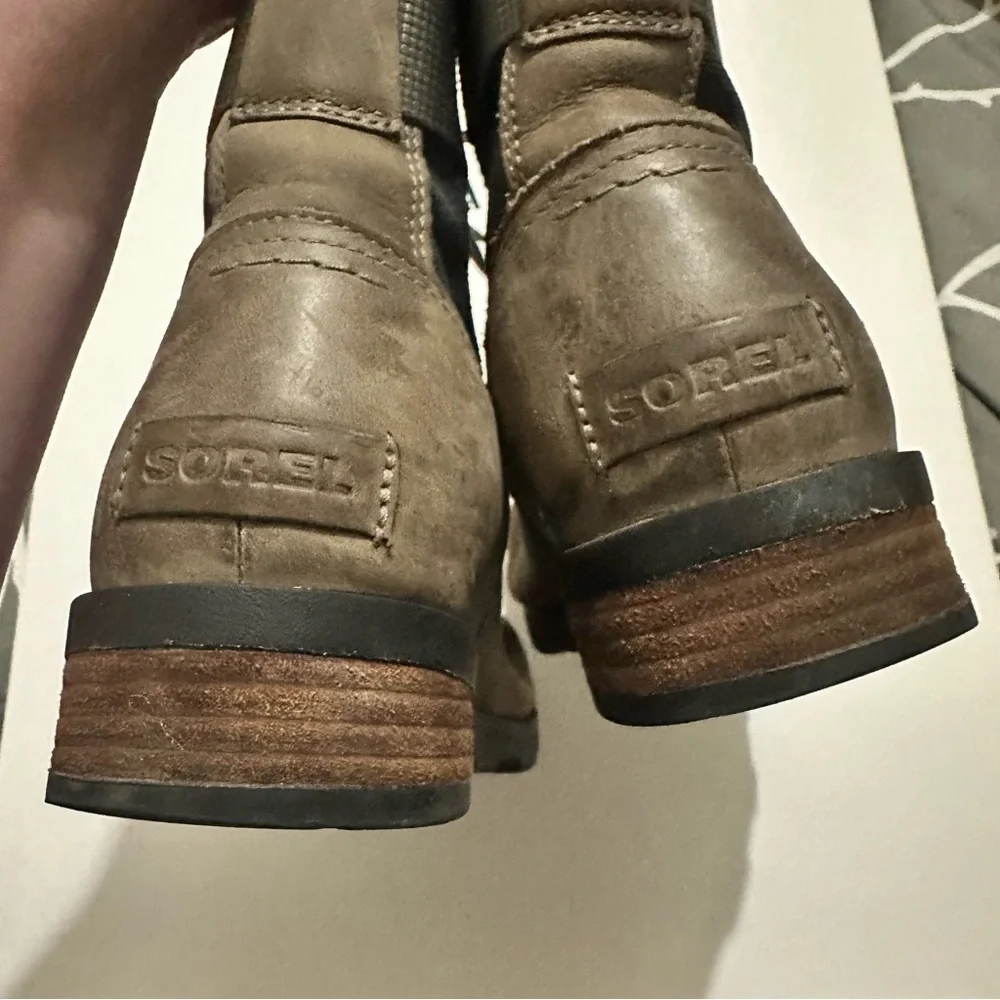 Sorel Women's Emelie Conquest Boot Light & Heavy Rain Waterproof Quarry Sz 10 - Picture 9 of 13
